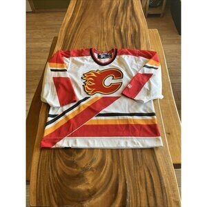 NHL Vintage CCM Calgary Flames Hockey Jersey Men's Small